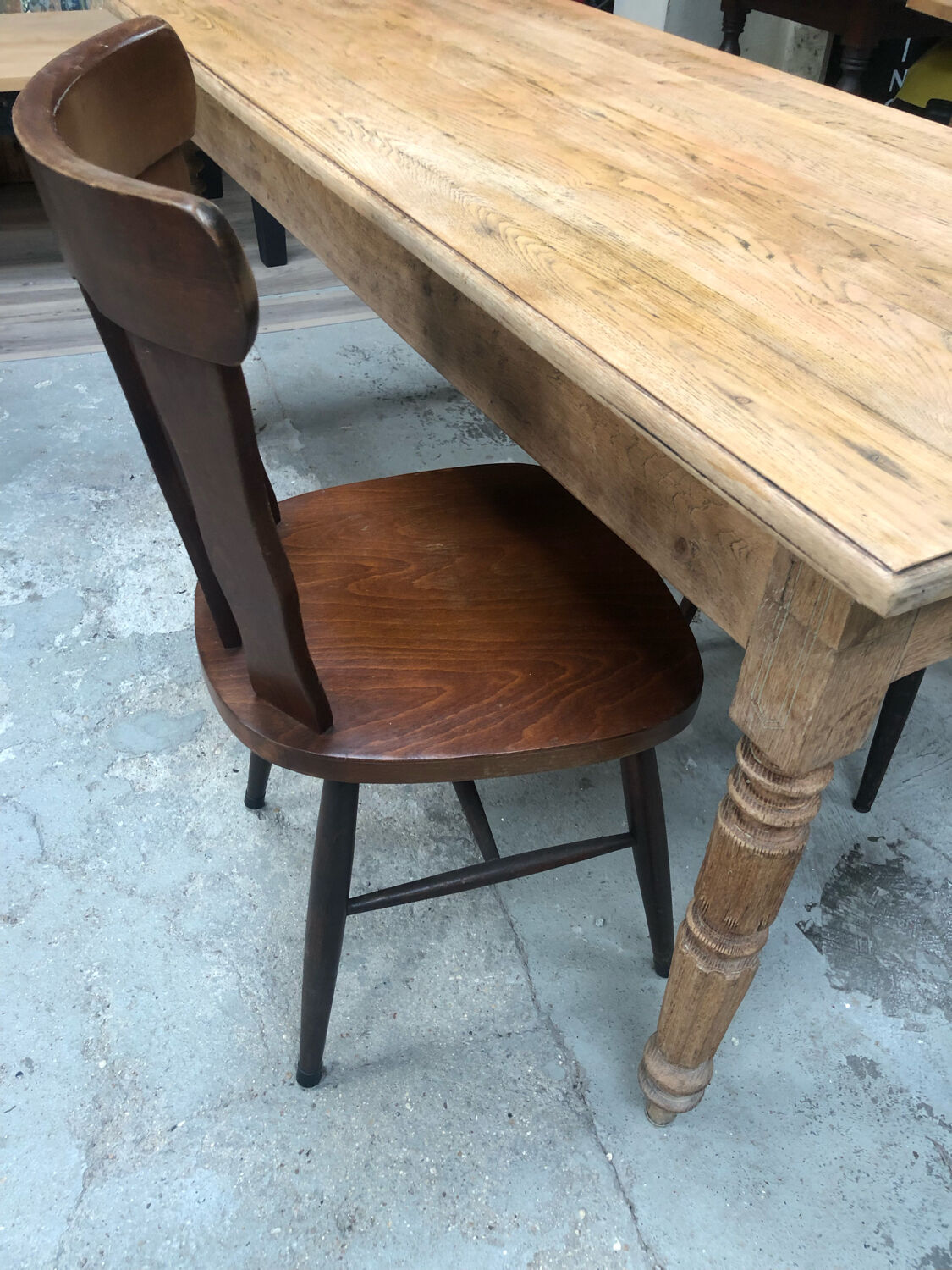 4 Old oak bistro chairs