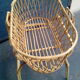 Cradle bassinet bed rattan of the 1960s