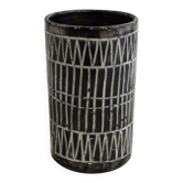 Vase rouleau graphique mid-century