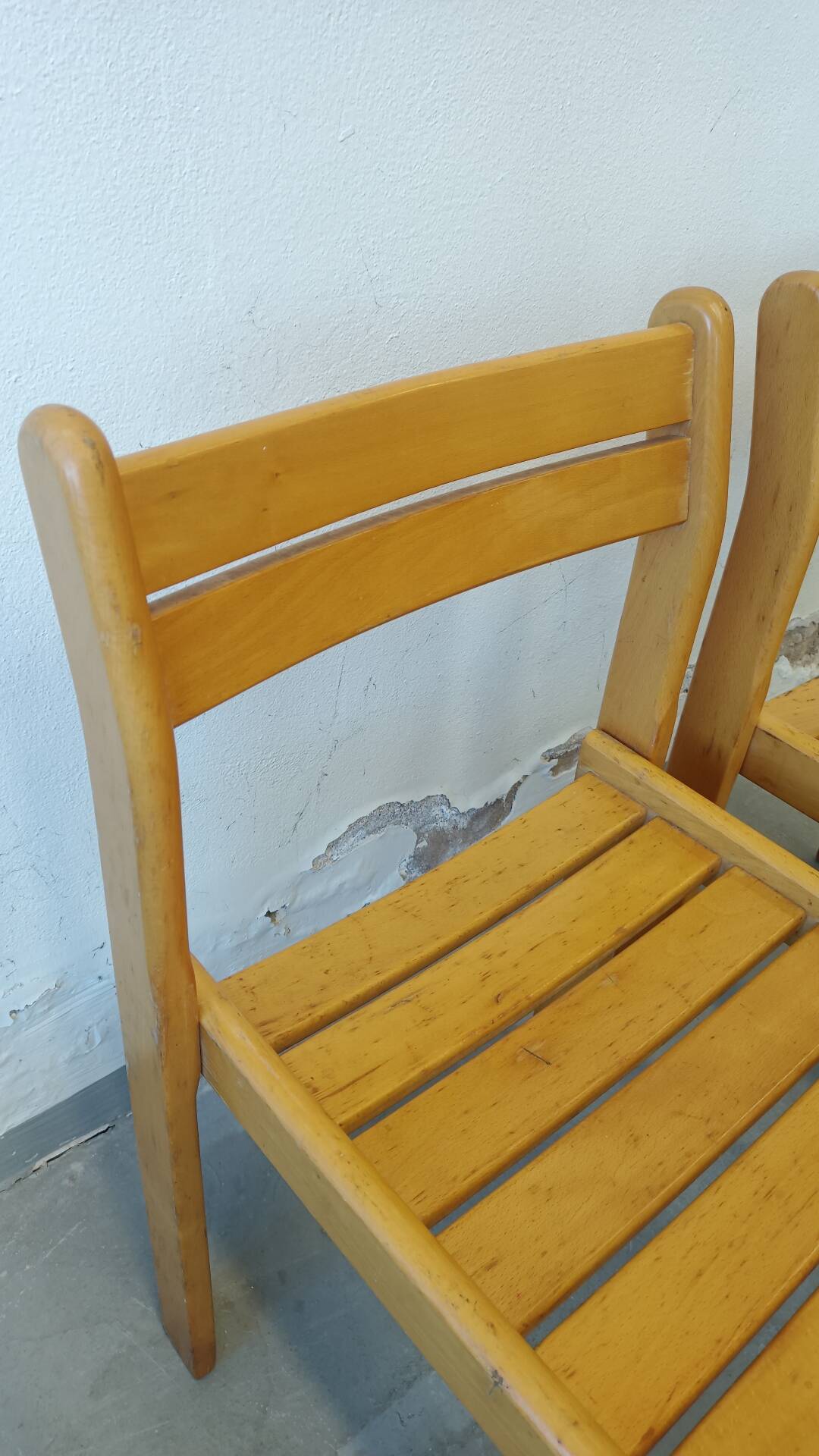 Set of beech chairs
