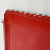 Bureau pliable platone rouge par giancarlo piretti pour anonima castelli, 1970