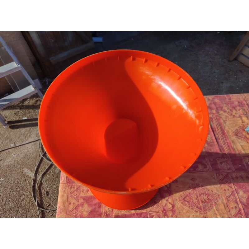 Tabouret Tam Tam vintage plastique orange