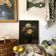 Old Painting Oil on Canvas Late 19th Century – Still Life with Chrysanthemums