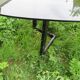 large oval table in smoked glass 80