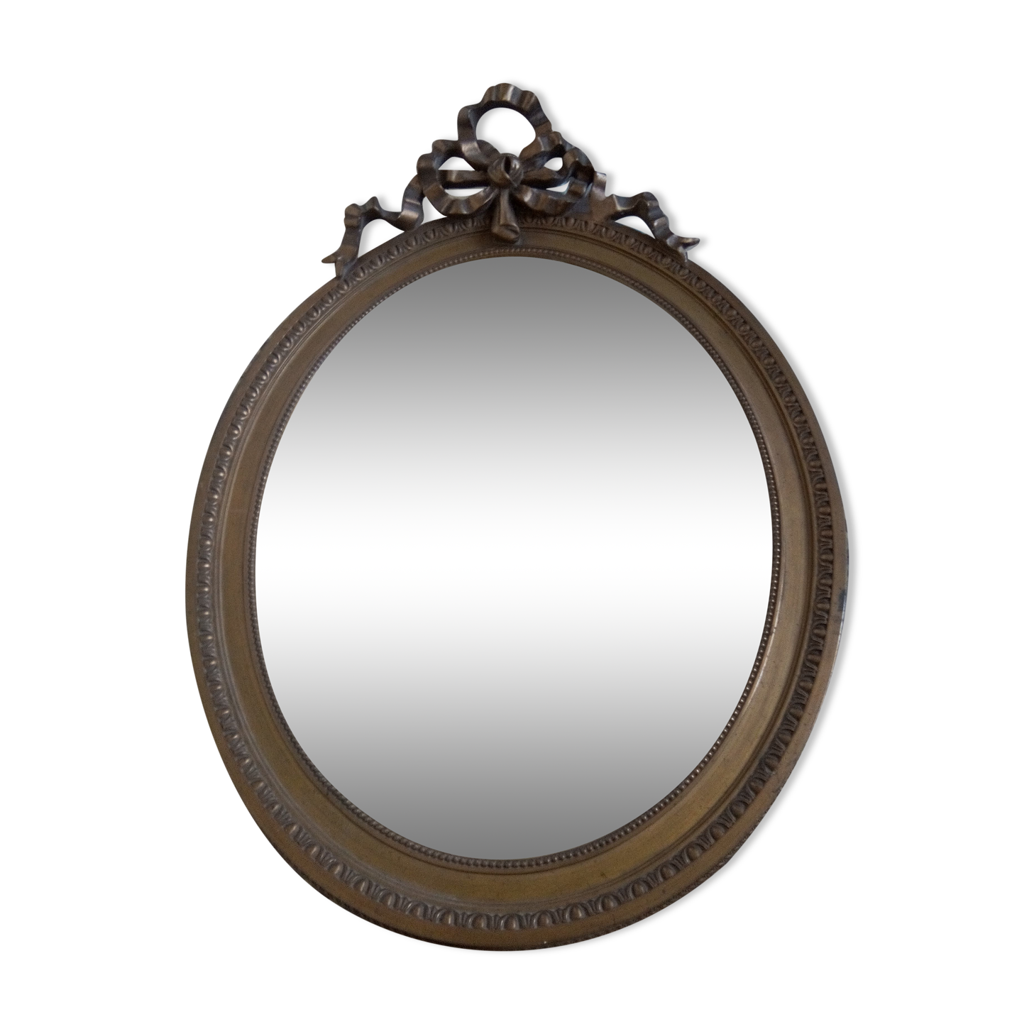 Miroir ovale XIXe style louis XV