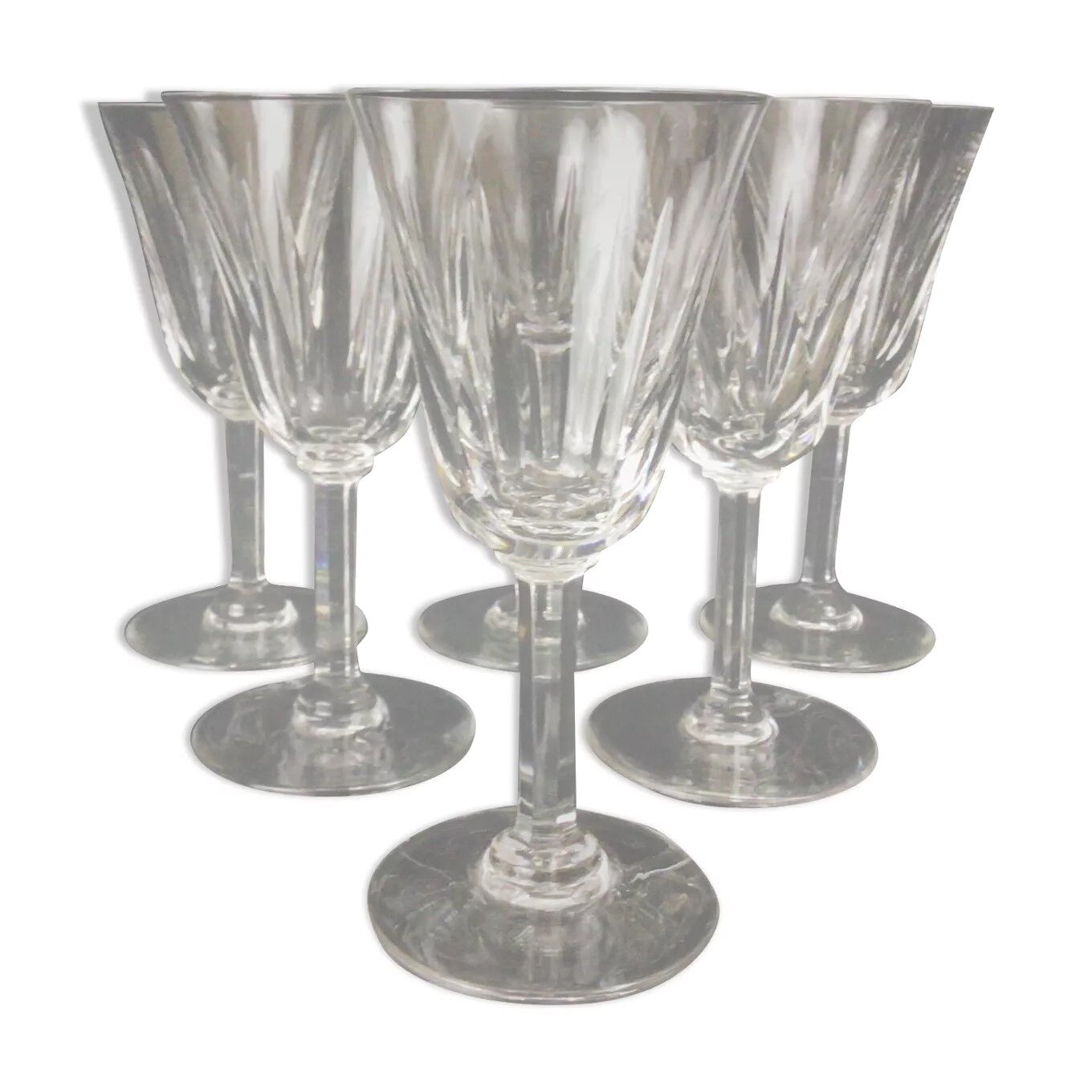 6 crystal wine glasses Saint-Louis model Cerdanya