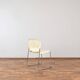 Chaise balançoire sm400k blanche par gerd lange pour drabert, ensemble de 4, années 1980.
