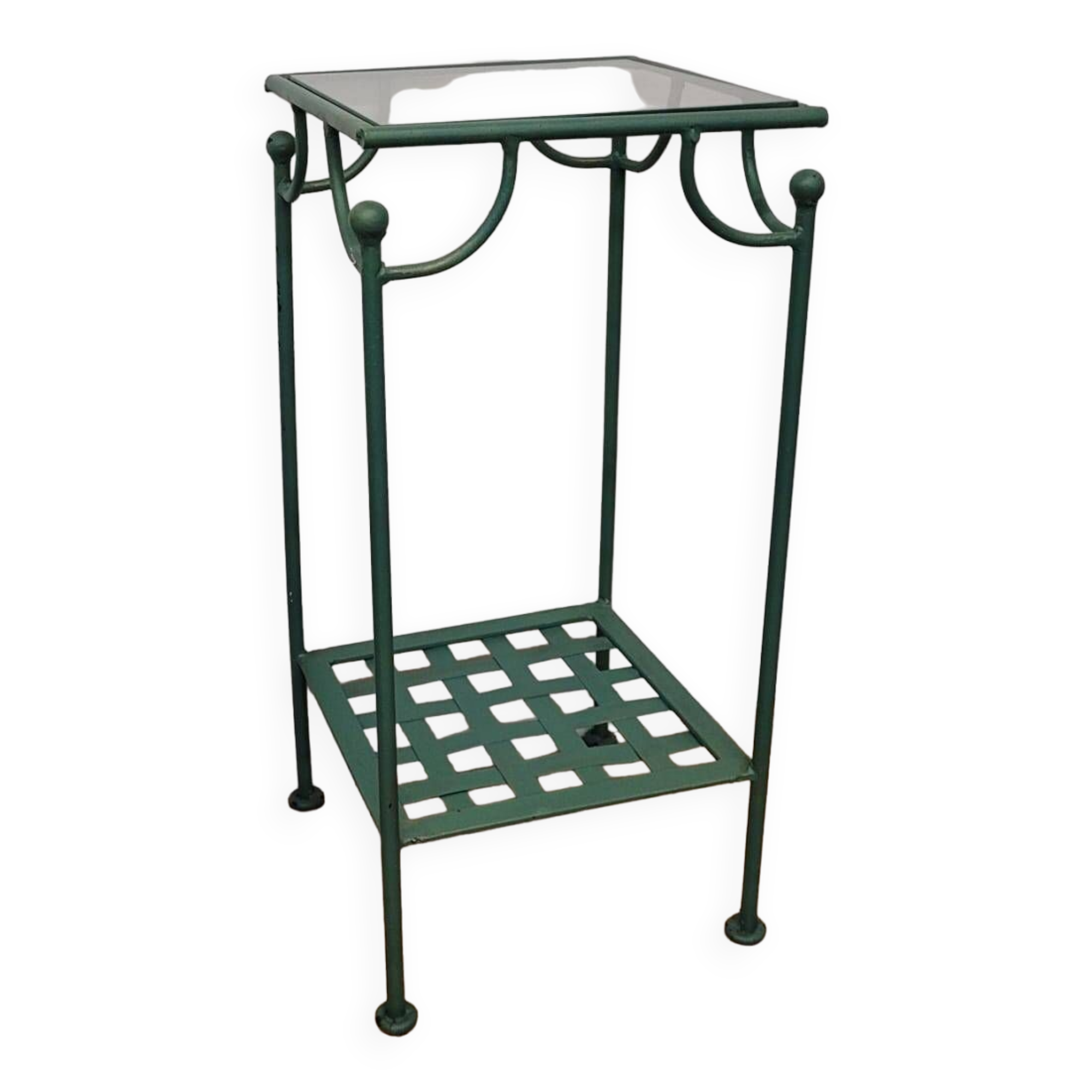 Wrought iron side table