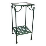 Wrought iron side table