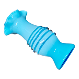 Blue opaline vase