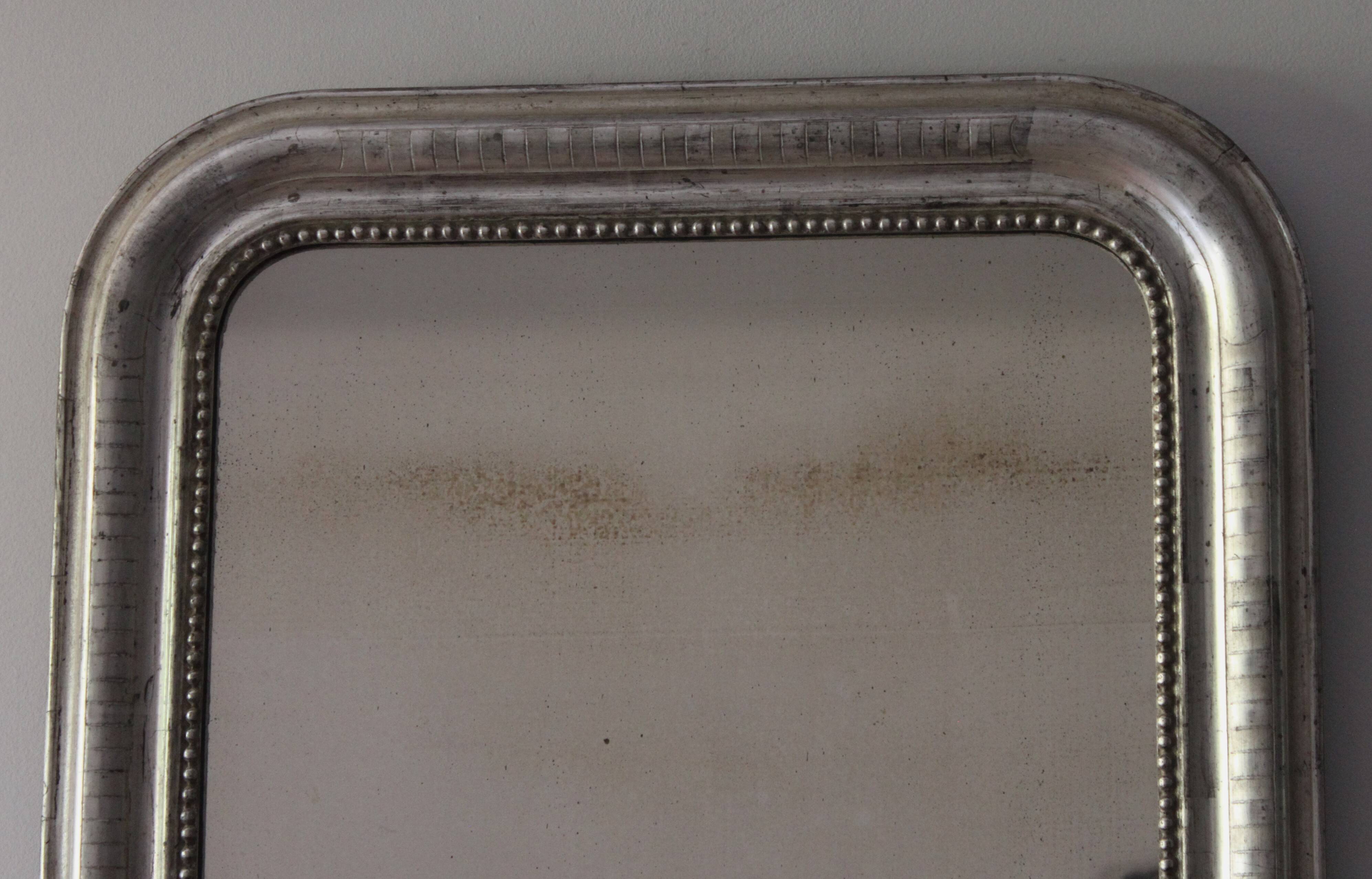 Silver Louis Philippe mirror