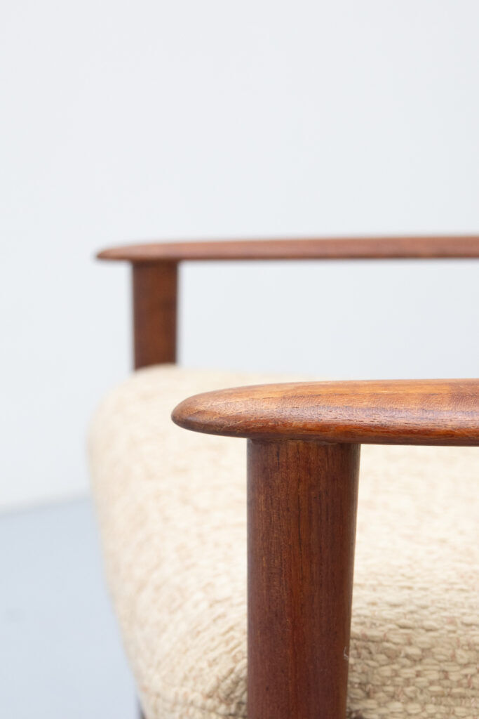 Danish Model PJ56 armchair by Grete Jalk for Poul Jeppesen 1960s