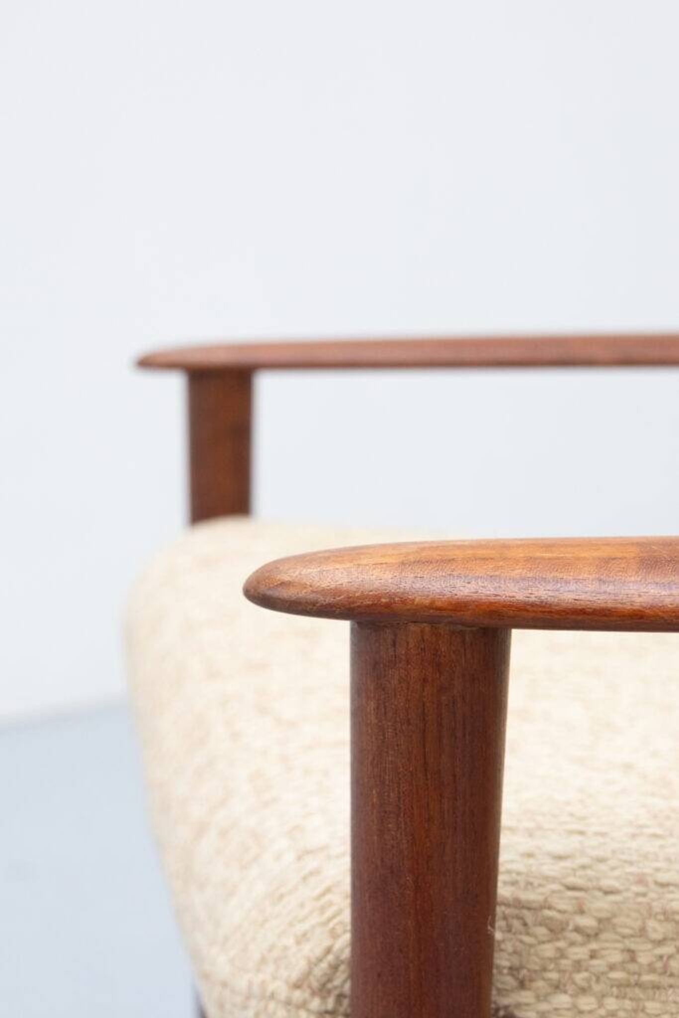 Danish Model PJ56 armchair by Grete Jalk for Poul Jeppesen 1960s