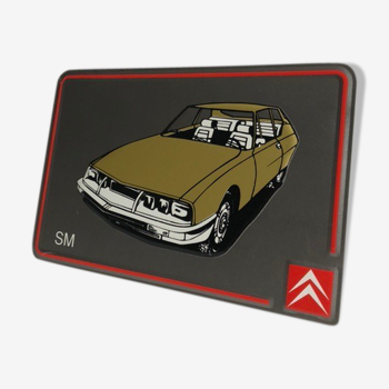 Plaque publicitaire « Citroën SM »