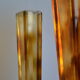 Lot de 2 vases vintage 80's plexiglas ecaille de tortue