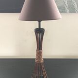 Lampe rotin et corde