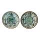 2 Belgian Barbotine Plates circa 1900 by WASMUEL