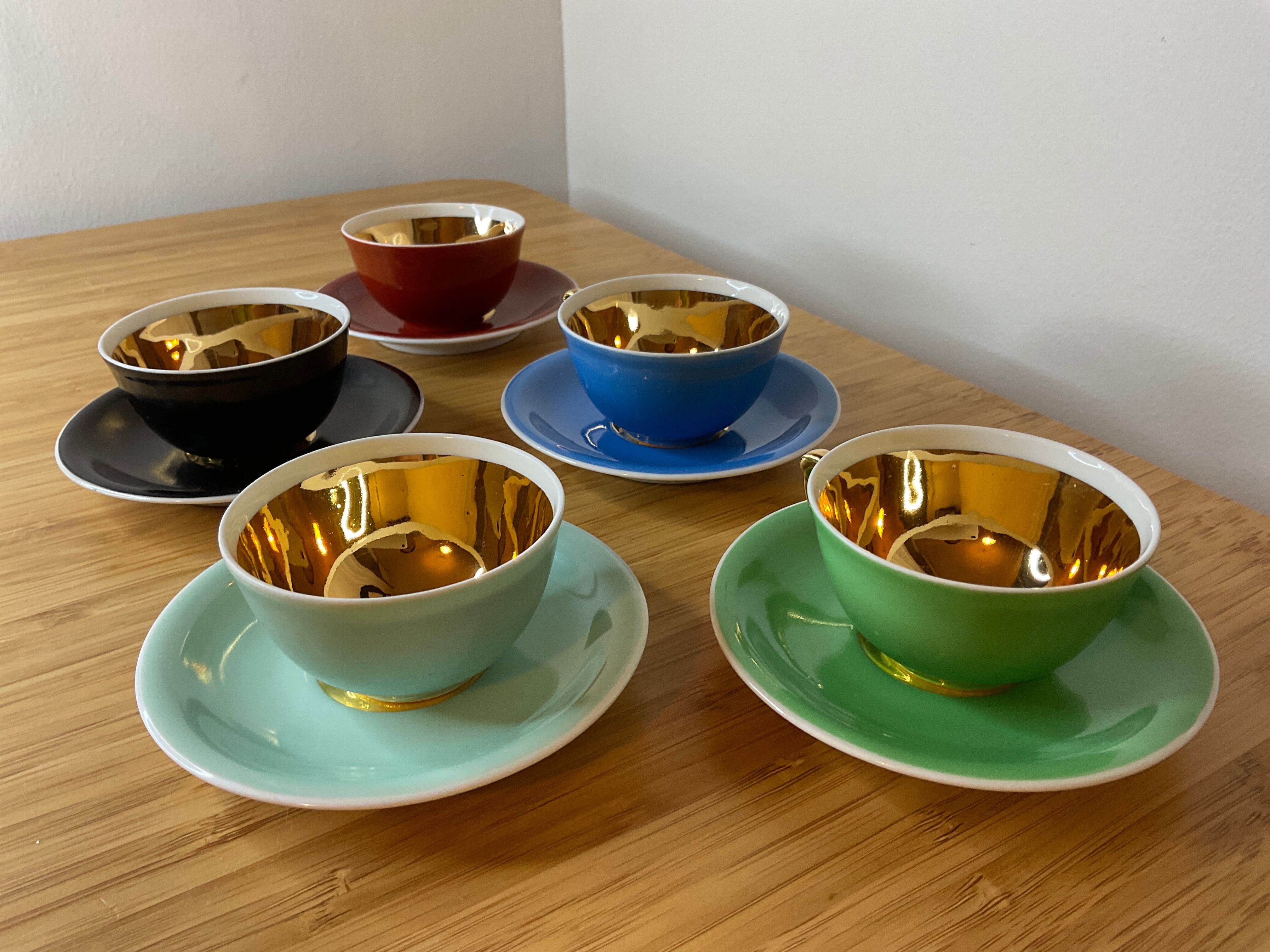 Coffee service in real Limoges porcelain, GBA, Gérard Duffreisseix and abbot