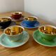 Coffee service in real Limoges porcelain, GBA, Gérard Duffreisseix and abbot