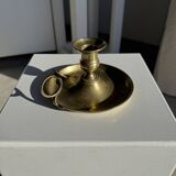 Antique gold hand candlestick H8 D14