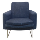 Fauteuil "Prélude" de Louis Paolozzi BLEU Chiné