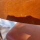 3 chaises vintage en inox et simili-cuir marron