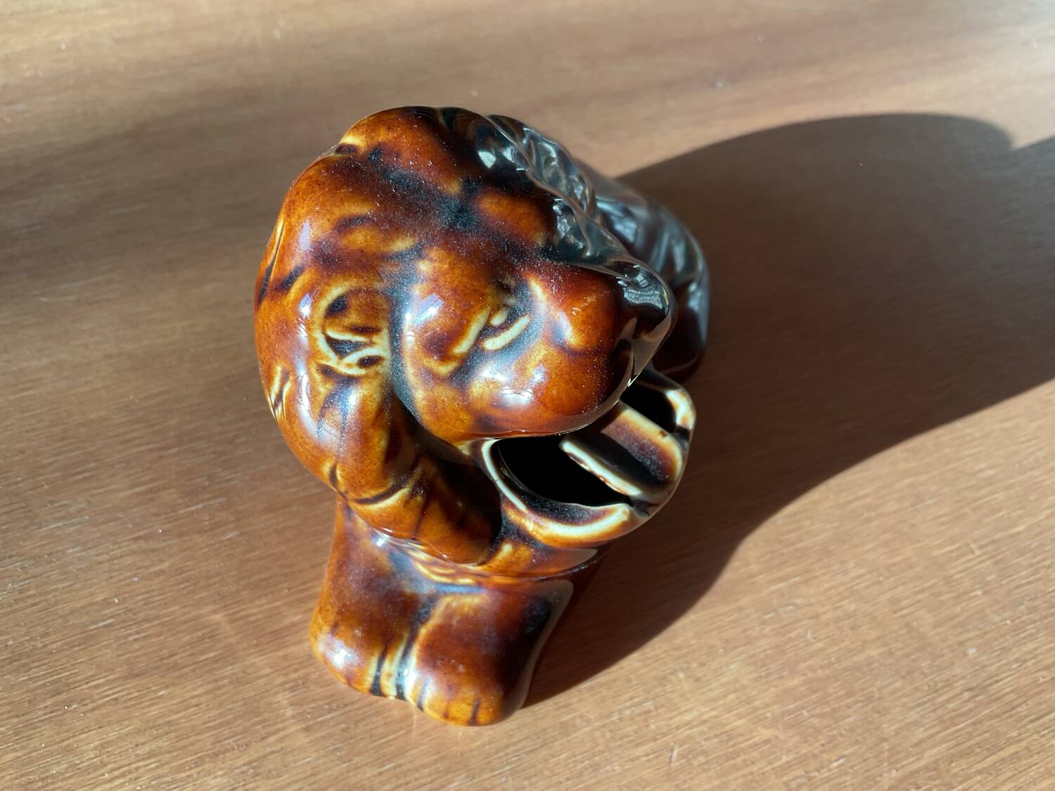 Vintage lion ashtray
