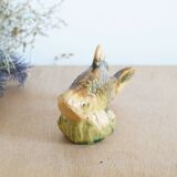 Small earthenware fish figurine