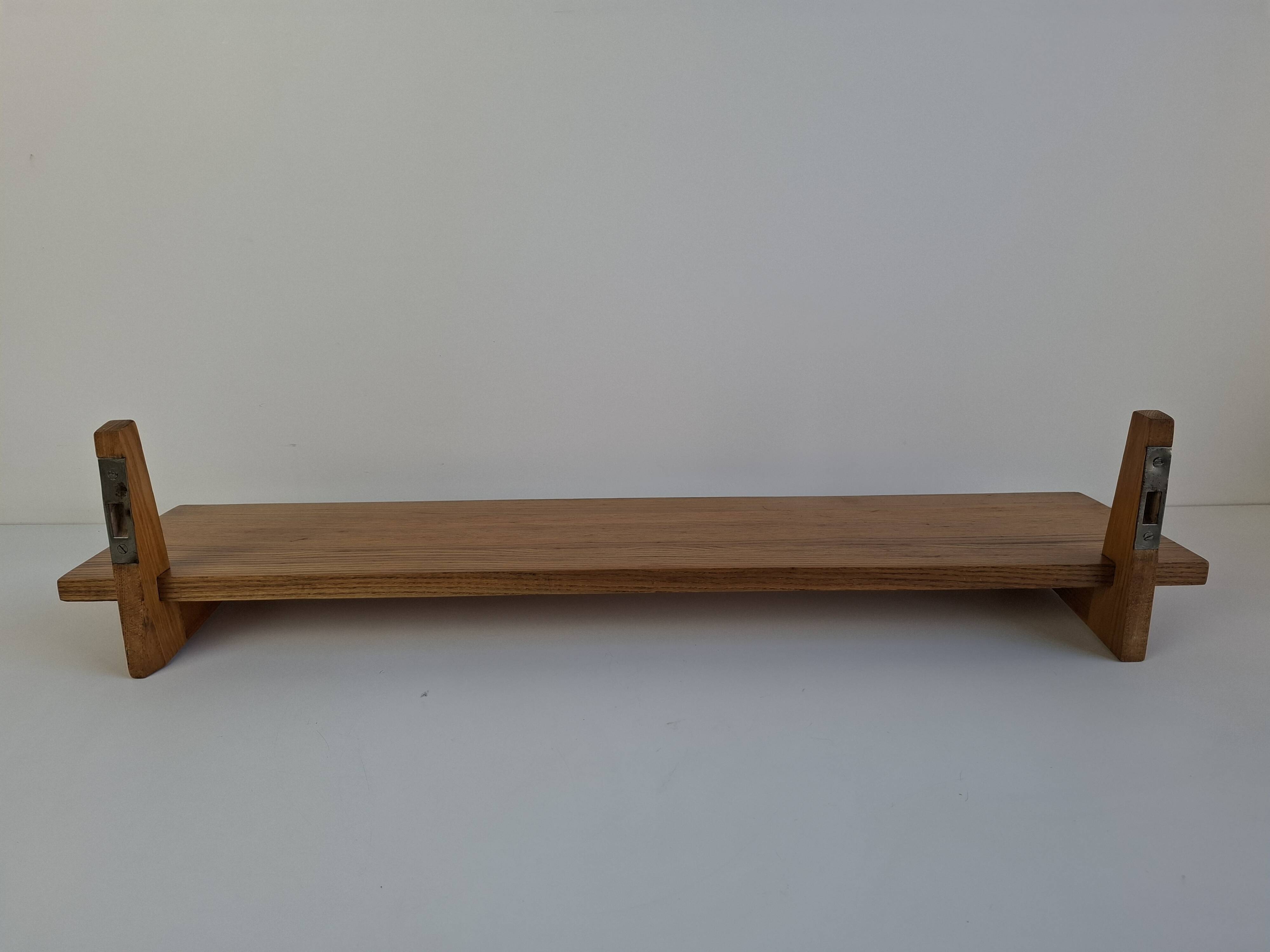 Midcentury Czechoslovak Wooden Wall Shelf, 1960s