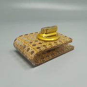 1970s Smoking Set in Vienna Straw By Geolel. Made in Italy