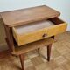 Chevet en bois blond vintage, années 50-60