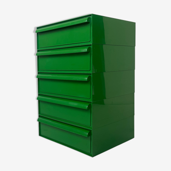 1970s plastic stacking chest of drawers by Interstore