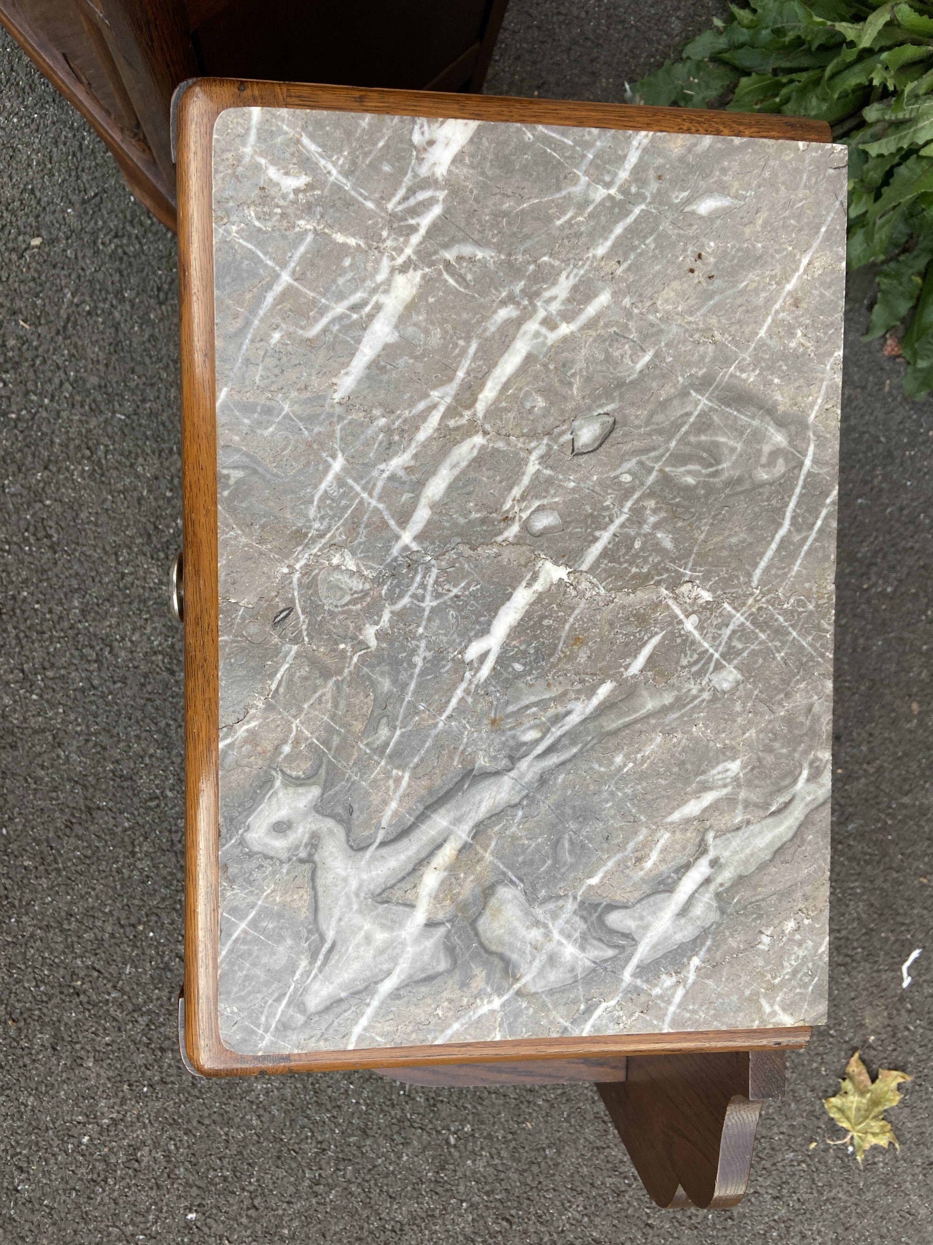 Pair of vintage Art Deco bedside tables 1950s