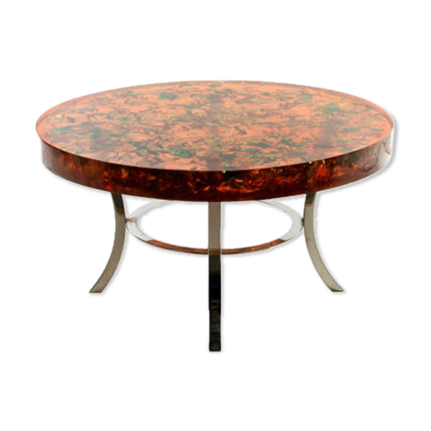 Fractal resin coffee table by Henri Fernandez