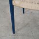 Chaise en teck bleue, design danois, années 1960, designer : Niels Otto Møller