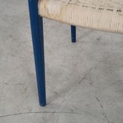 Blue teak chair, Danish design, 1960s, designer: Niels Otto Møller