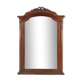 Carved wooden mirror