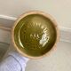 Vintage olive green glazed ceramic vase