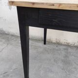 Black patinated old farmhouse table