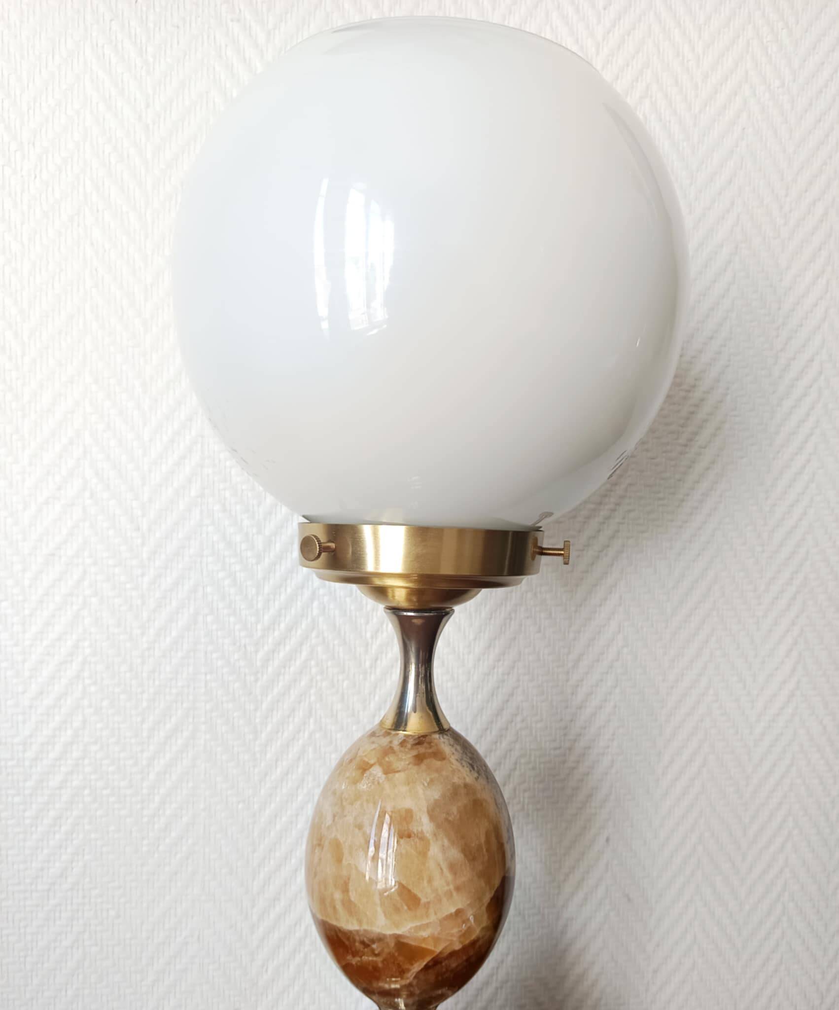 Art deco onyx lamp circa 1950