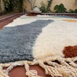 Handcrafted, colorful beni mrirt rug, size 150 x 250 cm