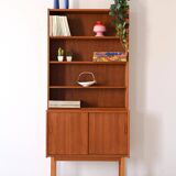 Vintage Swedish teak bookcase