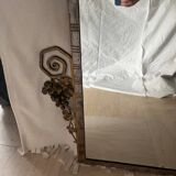 Art Deco Wrought Iron Mirror A Deco Grape Beveled Mirror 1930s