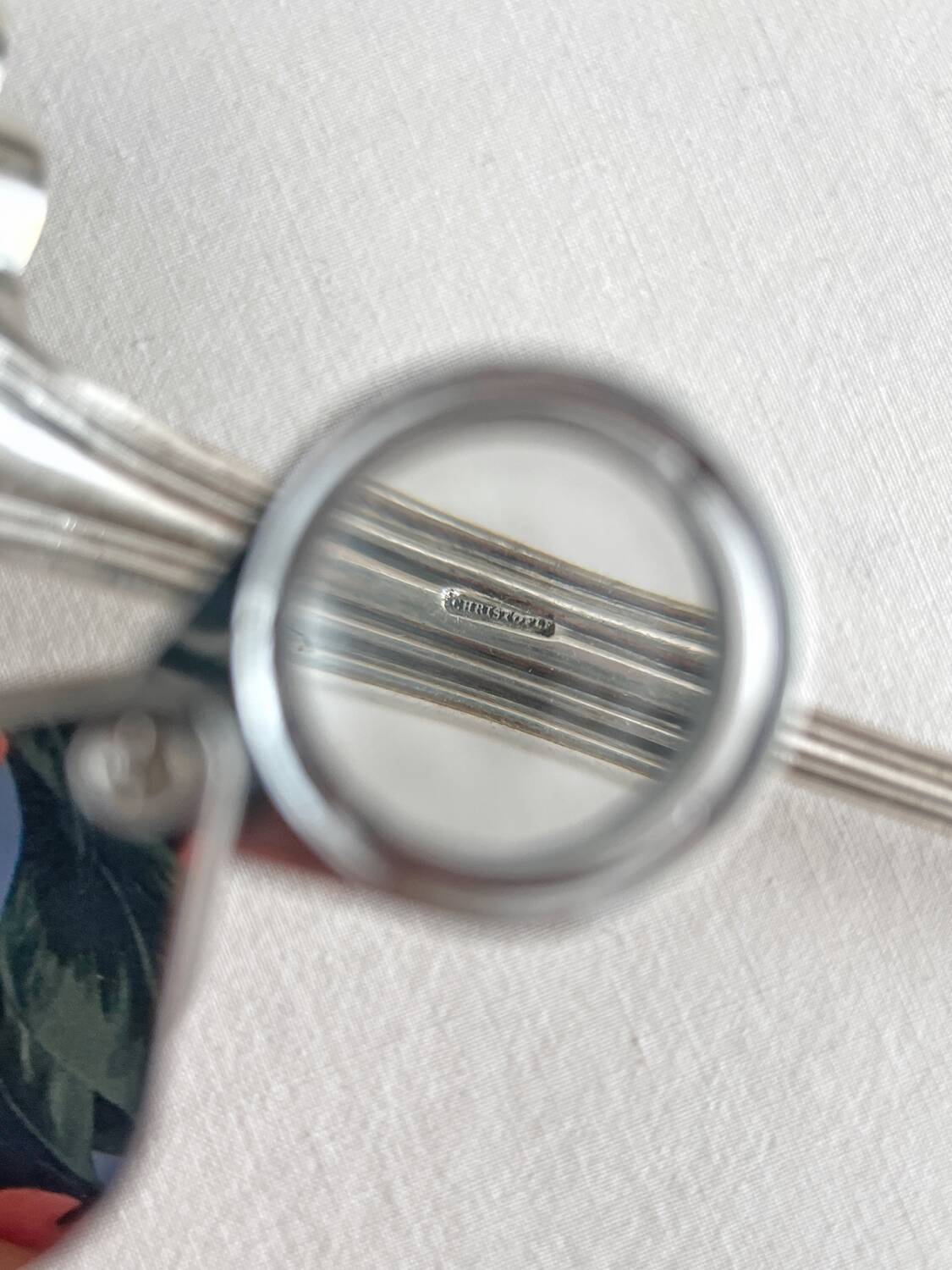 Christofle silver-plated metal sugar shaker spoon