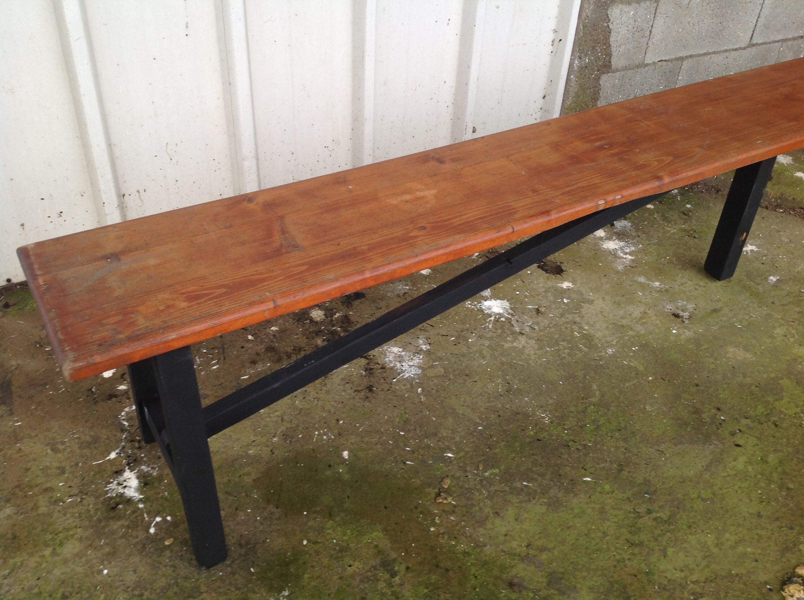 Farm table bench
