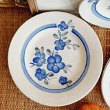 7 assiettes entrées ou dessert et 2 raviers Gien Modèle Nancay
