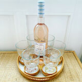 Vintage tray and its 6 coasters