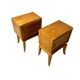 Pair of light wood bedside tables 1950