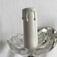 2-light murano glass and mirror wall light