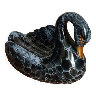 Porte-savon vintage zoomorphe figurant un cygne